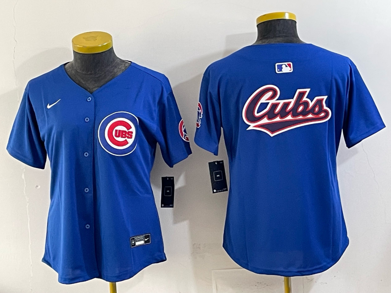 Youth Chicago Cubs blank blue 2025 Nike MLB jersey 002